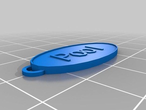 pool keychain keychains customized 3d print model - Mito3D