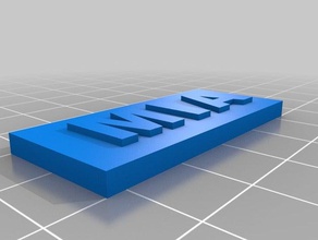 mia nameplate other 3d print model - Mito3D