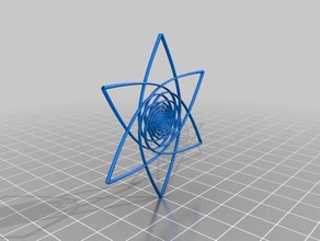 phi-spiral girdap çiçek matematik sanat 3d print model - Mito3D