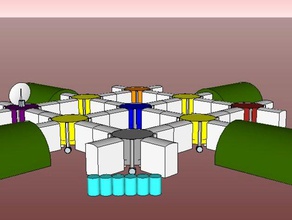 ilk erken mars kolonisi kurmak 3d baskı makerbotmars 3d print model - Mito3D