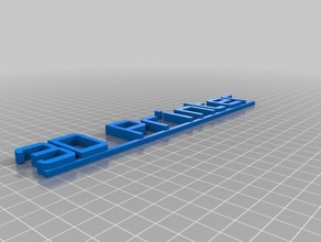 3d-Drucker-Zeichen Zeichen logos angepasst 3d print model - Mito3D