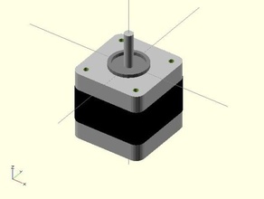 farbige nema17 motor scad 3d Drucker Zubehör 3d print model - Mito3D