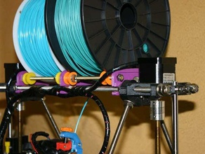 filament spool holder 3d printer accessories mendel reprap 3d print model - Mito3D