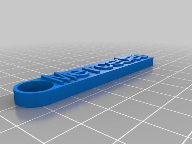 mercedes llavero organization customized 3D print model - Mito3D