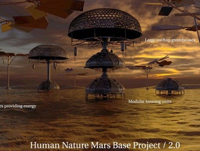 mars challenge human nature project buildings structures makerbotmars ba base 3d print model - Mito3D