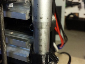 micrometer adjustable end stop makerfarm prusa i3v 3d printer parts 3d print model - Mito3D