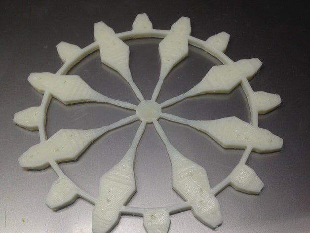 sunburst engrenagem interativo a arte De 4 polegadas cog sixdollaftlong 3D print model - Mito3D