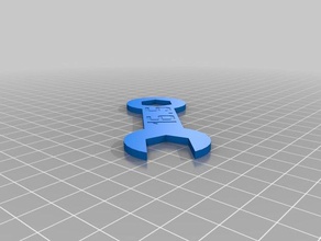 165 mm printrbot simple auto-level-sensor-Schraubenschlüssel tools kundengebundene einfache Metall 3d print model - Mito3D