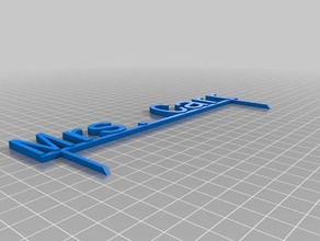 mrs carr sign signs & logos customized 3d print model - Mito3D