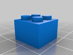 lego 2x2 la construction les jouets personnalisé 3d print model - Mito3D