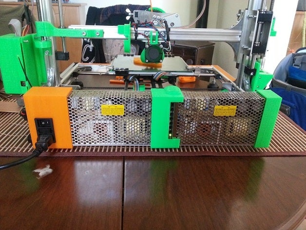 k8200 double powersupply mount 3d printer parts 3drag vellemann 3D print model - Mito3D