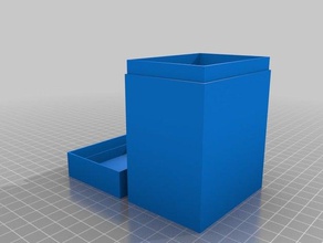 my customized mtg deck box 80 cards games 3d print model - Mito3D