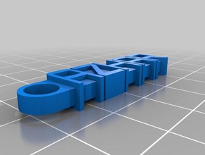 meine individuelle Nachricht Schlüsselbund Organisation 3d print model - Mito3D