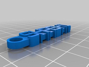 meine individuelle Nachricht Schlüsselbund Organisation 3d print model - Mito3D