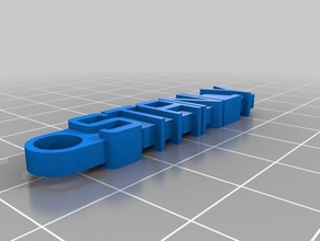 meine individuelle Nachricht Schlüsselbund Organisation 3d print model - Mito3D