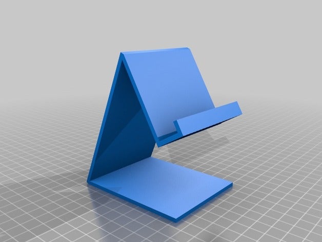 mobile phone stand customizer dock openscad 3D print model - Mito3D