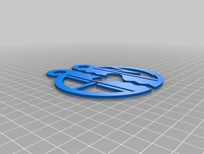 half heart monogram pendant 40mm jewelry customized 3d print model - Mito3D