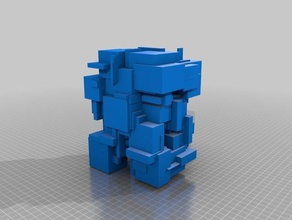 greeble 100x100x150 math Kunst angepasst 3d print model - Mito3D