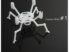flexbot locust eletrônica drone quadcopter shell uav 3d print model - Mito3D