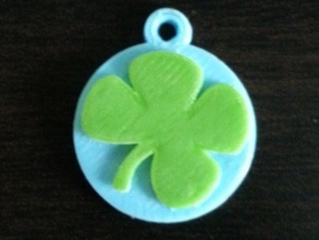 clover keychain keychains 3d print model - Mito3D