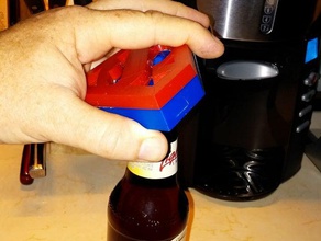 superman bottle opener kitchen dining beer cap remover topper 3d print model - Mito3D