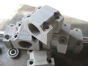 Kugellager block lm12uu Werkzeugmaschinen 3d print model - Mito3D