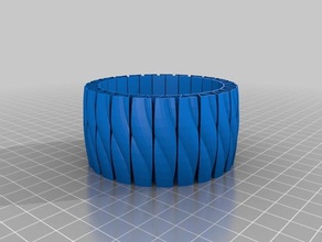stretchlet pulseira de 40 mm altura pulseiras personalizado 3d print model - Mito3D