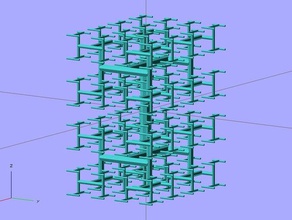 marte ladrillo de los edificios estructuras personalizador fractal makerbotmars árbol 3d print model - Mito3D