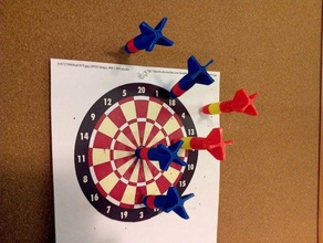 thumbtack dart games darts 3d print model - Mito3D