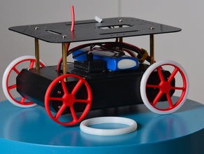 robot roues pneus la robotique 3d print model - Mito3D