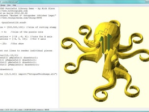 puzzlecut openscad de la bibliothèque d'autres jigsaw des morceaux script tranche 3d print model - Mito3D