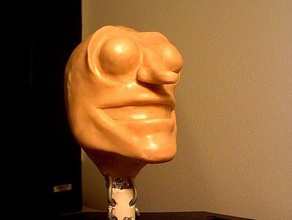 my scan 24 art character head human makerbotdigitizer sculpey sculpture 3d print model - Mito3D