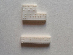 tutto l'alfabeto braille di apprendimento l'accessibilità punti obj 3d print model - Mito3D