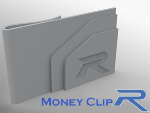 simple money clip accessori 3d print model - Mito3D