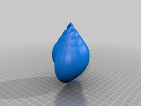duplo cone shell esculturas 3d print model - Mito3D