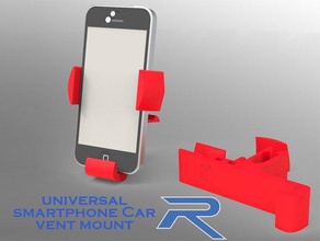 evrensel akıllı telefon araba havalandırma montaj mobil araç telefonu bağlayın vent mount bağlama 3d print model - Mito3D
