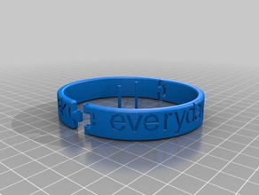 make everyday halloween cuff bracelets customized 3d print model - Mito3D