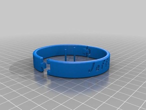 meine angepasste Manschetten Kragen jeff Armbänder 3d print model - Mito3D