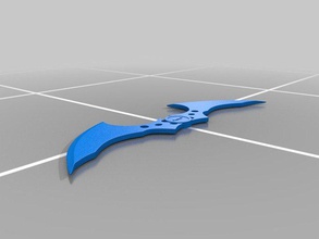 batarang 3d baskı batman boomarang silah 3d print model - Mito3D