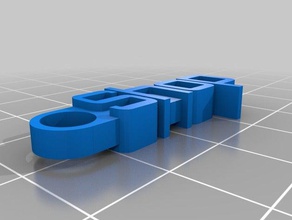 shop customized message Schlüsselanhänger Organisation 3d print model - Mito3D