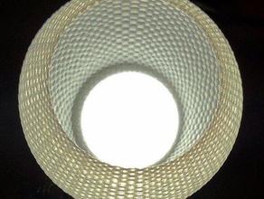 moleté lampes décor art de la coupe lumière le nylon sculpture texture vase 3d print model - Mito3D