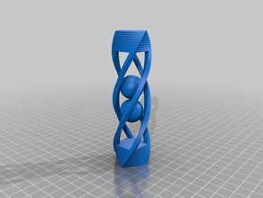 ma personnalisé balles de cage twist interactifs l'art 3d print model - Mito3D