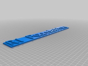 ri-Stiftung Typenschild 3d Drucker Teile angepasst 3d print model - Mito3D
