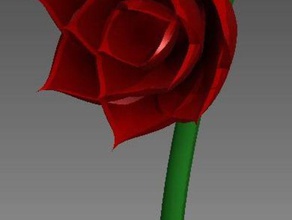 de la fleur sculptures rose 3d print model - Mito3D