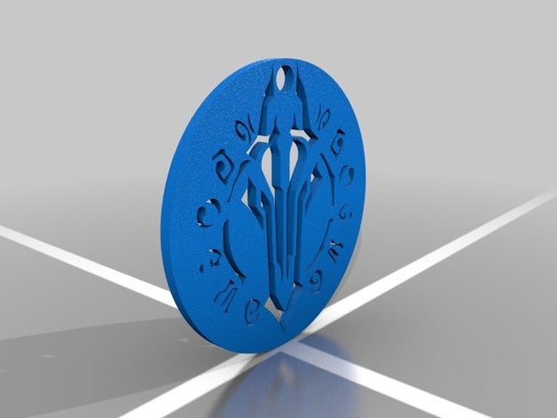 darksiders keychain logo keychains 3D print model - Mito3D