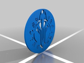 darksiders logo Anahtarlık 3d print model - Mito3D