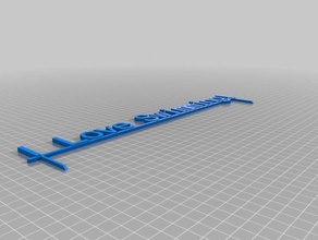 love swimming signs logos customized 3d print model - Mito3D