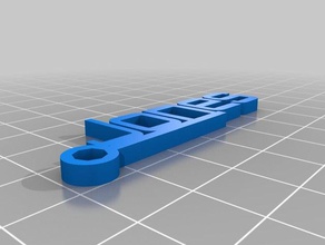 jones Schlüsselanhänger angepasst 3d print model - Mito3D