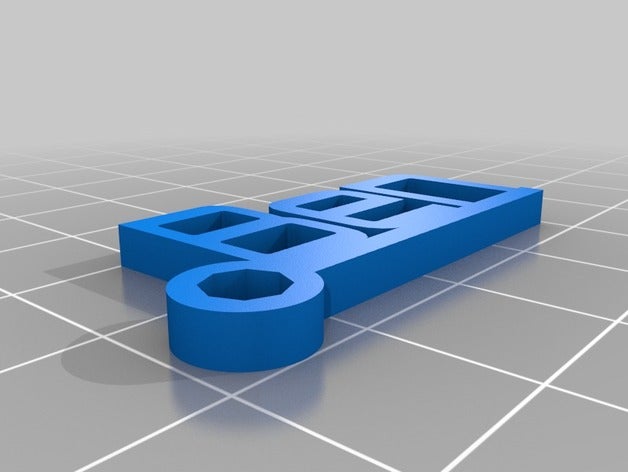 ben chaveiro chaveiros personalizado 3D print model - Mito3D