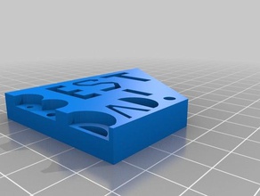 fathers day present desk something 2d art best dad fun gift 3d print model - Mito3D